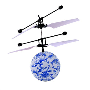 Flying Ball RC Infrared Induction Helicopter Ball Built-in Shinning Color Changing LED Lighting Without Remote Control for Kids Children