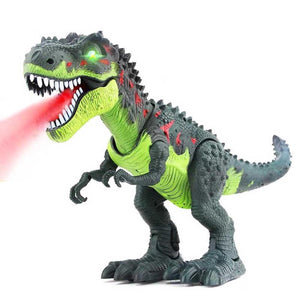Kids Walking Electric Dinosaur Toys with Music Light Spray Large Size Walk Sounds Animals Model Toys for Children Recognization
